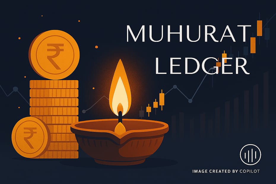 muhurat trading dividend diary lamp ritual”