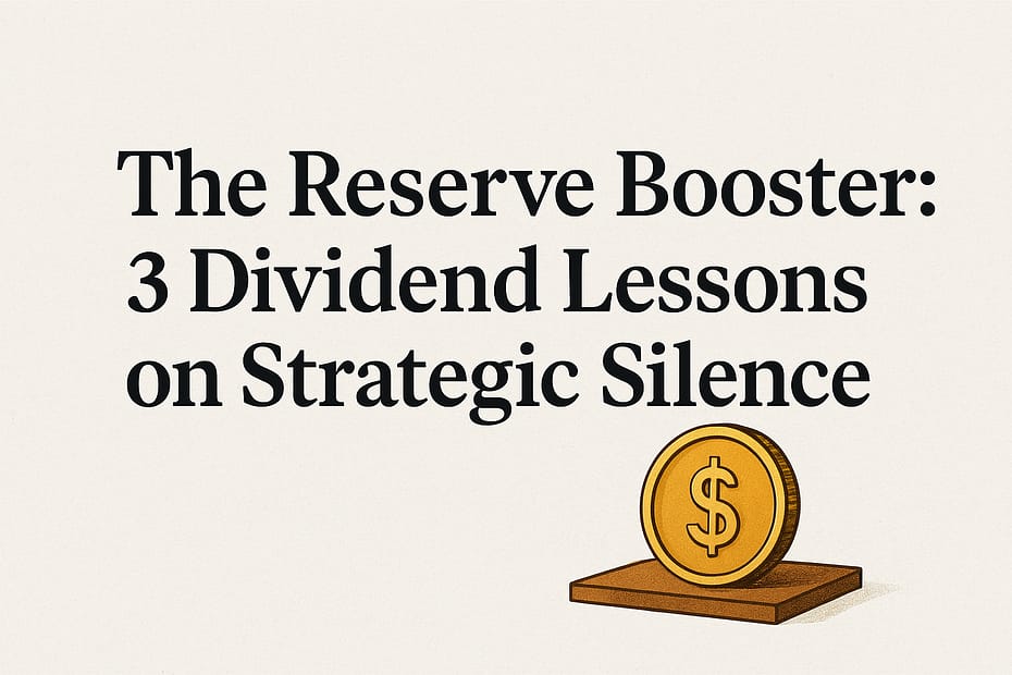 Dividend reserve booster strategic silence