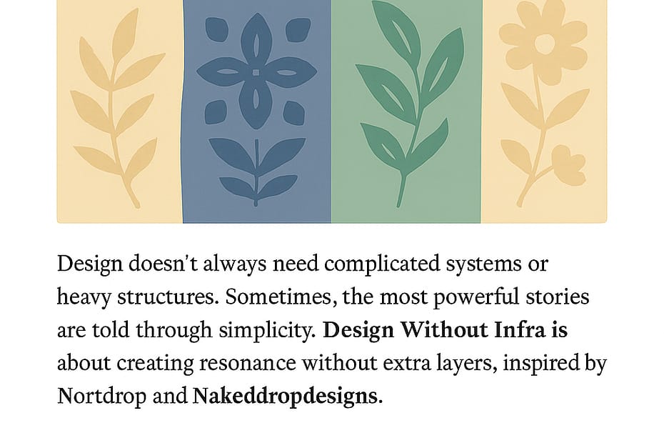 Design without infra pastel blog design